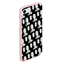 Чехол iPhone 7/8 матовый Saitama - ok pattern, цвет: 3D-светло-розовый — фото 2