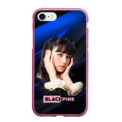 Чехол iPhone 7/8 матовый Blackpink Lisa, цвет: 3D-малиновый