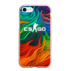 Чехол iPhone 7/8 матовый Cs Go Logo Color