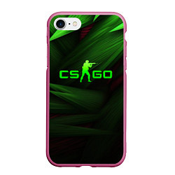 Чехол iPhone 7/8 матовый CS GO green logo