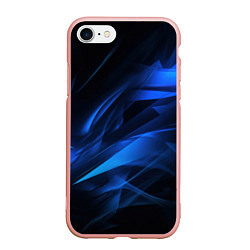 Чехол iPhone 7/8 матовый Black blue texture