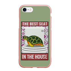 Чехол iPhone 7/8 матовый Лучшее место в доме, цвет: 3D-светло-розовый