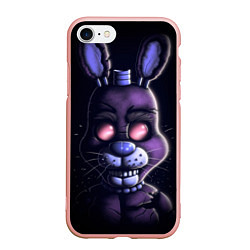 Чехол iPhone 7/8 матовый Five Nights at Freddys Bonnie, цвет: 3D-светло-розовый