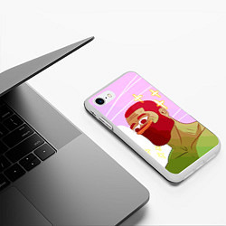 Чехол iPhone 7/8 матовый Пепе гигачад, цвет: 3D-белый — фото 2