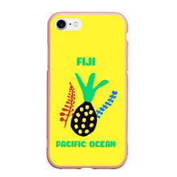 Чехол iPhone 7/8 матовый Фиджи - Тихий океан, цвет: 3D-светло-розовый