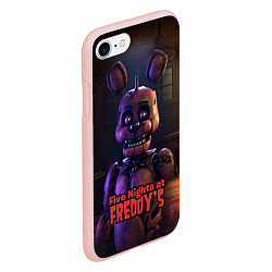 Чехол iPhone 7/8 матовый Five Nights at Freddys Bonnie, цвет: 3D-светло-розовый — фото 2