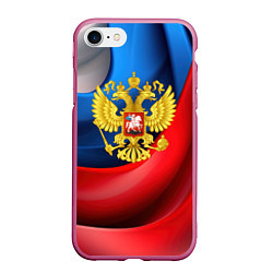 Чехол iPhone 7/8 матовый Золотой герб России