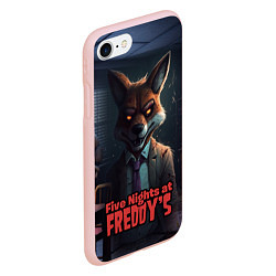 Чехол iPhone 7/8 матовый Five Nights at Freddys Mangle, цвет: 3D-светло-розовый — фото 2