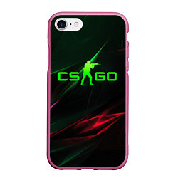 Чехол iPhone 7/8 матовый CSGO green logo