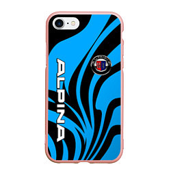 Чехол iPhone 7/8 матовый Alpina - blue colors