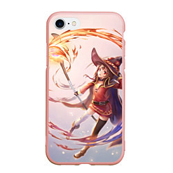 Чехол iPhone 7/8 матовый Коносуба Мэгумин, цвет: 3D-светло-розовый