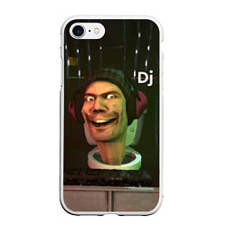 Чехол iPhone 7/8 матовый Skibidi Toilet Dj