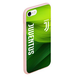 Чехол iPhone 7/8 матовый Ювентус лого на зеленом фоне, цвет: 3D-светло-розовый — фото 2