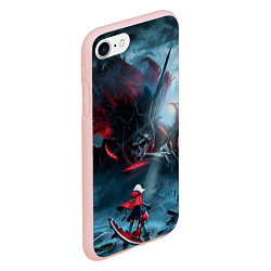 Чехол iPhone 7/8 матовый God Eater, цвет: 3D-светло-розовый — фото 2