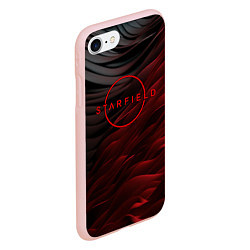 Чехол iPhone 7/8 матовый Starfield logo abstract, цвет: 3D-светло-розовый — фото 2