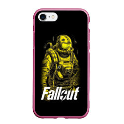Чехол iPhone 7/8 матовый Poster Fallout, цвет: 3D-малиновый