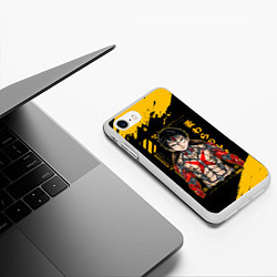 Чехол iPhone 7/8 матовый Киборг Луффи - One Piece, цвет: 3D-белый — фото 2