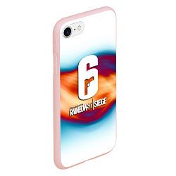 Чехол iPhone 7/8 матовый Rainbow six game, цвет: 3D-светло-розовый — фото 2