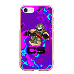 Чехол iPhone 7/8 матовый Cs go neon skin