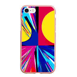 Чехол iPhone 7/8 матовый Pop art composition - neural network