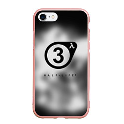 Чехол iPhone 7/8 матовый Half life 3 black, цвет: 3D-светло-розовый