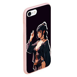Чехол iPhone 7/8 матовый Шэдоухарт - Baldurs Gate 3, цвет: 3D-светло-розовый — фото 2