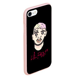 Чехол iPhone 7/8 матовый Lil Peep rap music, цвет: 3D-светло-розовый — фото 2