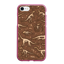 Чехол iPhone 7/8 матовый Dinosaurs bones