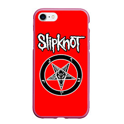 Чехол iPhone 7/8 матовый Slipknot пентаграмма