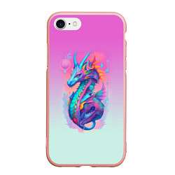 Чехол iPhone 7/8 матовый Funny dragon - ai art