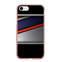 Чехол iPhone 7/8 матовый Blue black red