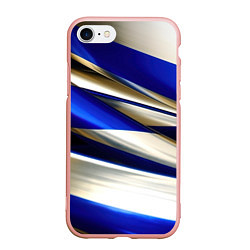 Чехол iPhone 7/8 матовый Blue white abstract