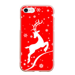 Чехол iPhone 7/8 матовый Christmas deer