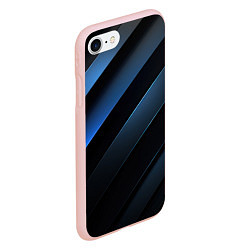 Чехол iPhone 7/8 матовый Синий хаос, цвет: 3D-светло-розовый — фото 2
