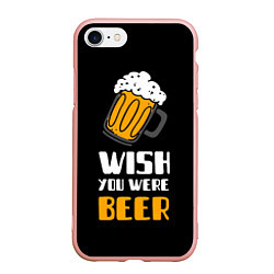 Чехол iPhone 7/8 матовый Wish you were beer