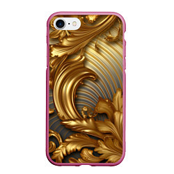Чехол iPhone 7/8 матовый Золотая текстура и абстракции