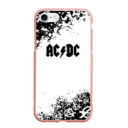 Чехол iPhone 7/8 матовый AC DC anarchy rock