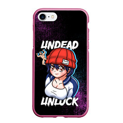 Чехол iPhone 7/8 матовый Undead Unluck - Characters, цвет: 3D-малиновый