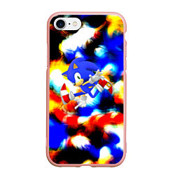 Чехол iPhone 7/8 матовый Sonic colors