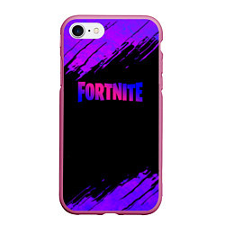 Чехол iPhone 7/8 матовый Fortnite epic games neon