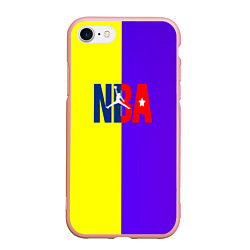 Чехол iPhone 7/8 матовый NBA sport полосы