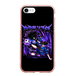 Чехол iPhone 7/8 матовый Бачира - Блю Лок, цвет: 3D-светло-розовый