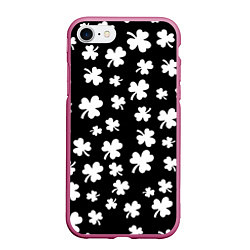 Чехол iPhone 7/8 матовый Black clover pattern anime