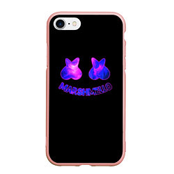 Чехол iPhone 7/8 матовый Маршмелло клубная музыка, цвет: 3D-светло-розовый