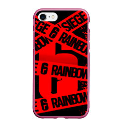 Чехол iPhone 7/8 матовый Rainbox six краски