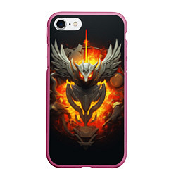 Чехол iPhone 7/8 матовый Огненный символ орла