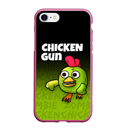 Чехол iPhone 7/8 матовый Chicken Gun - Zombie Chicken