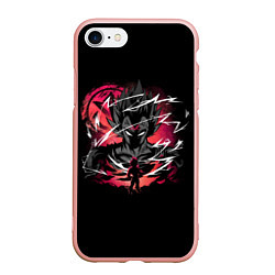 Чехол iPhone 7/8 матовый Dragon Ball - Vegeta, цвет: 3D-светло-розовый