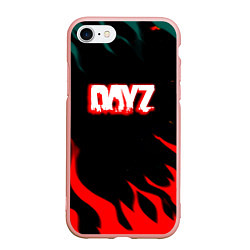 Чехол iPhone 7/8 матовый Dayz flame, цвет: 3D-светло-розовый