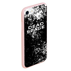 Чехол iPhone 7/8 матовый Мёртвый космос брызги красок, цвет: 3D-светло-розовый — фото 2